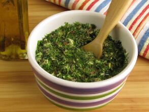 Mark's Amazing Chimichurri sauce.