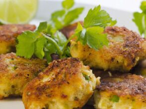 Carl makes amazing pan-fried cod cakes.